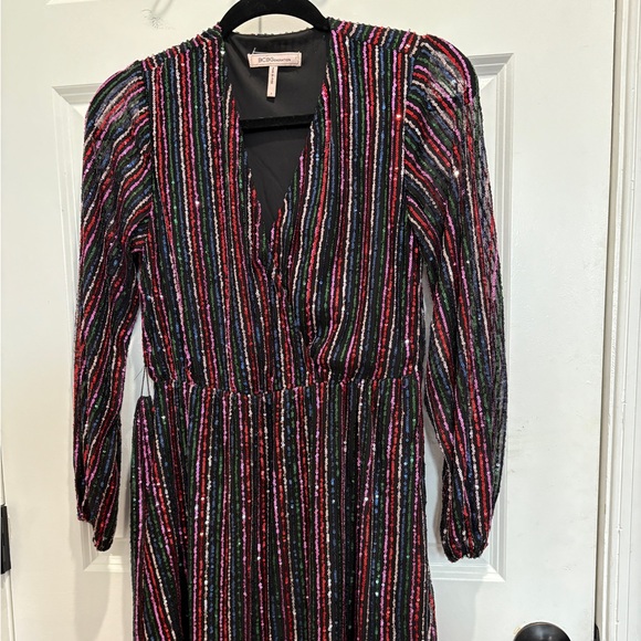 love, Fire Vibrant Sequin Long Sleeve Dress - Picture 1 of 2